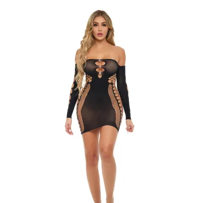 Diamond Drippin Dress One Size Black