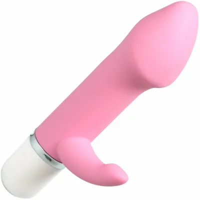 Eva Mini Vibe by VeDO Rabbit Style Silicone Vibrator Make Me Blush Pink