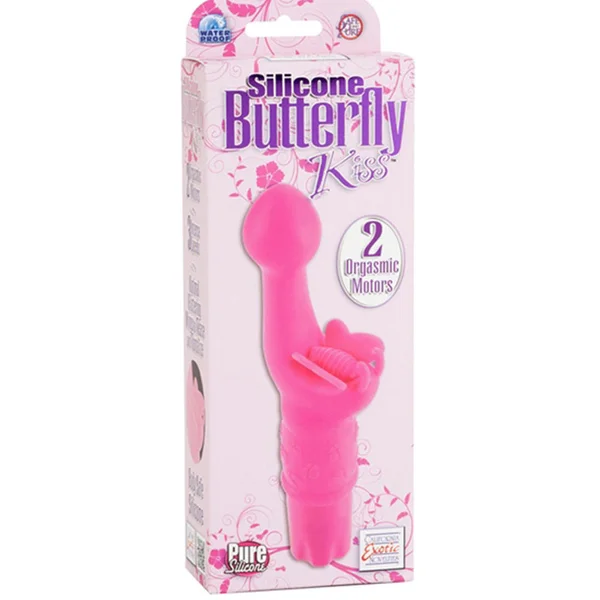 CalExotics Silicone Butterfly Kiss Vibrator - Pink — image 5 of 5