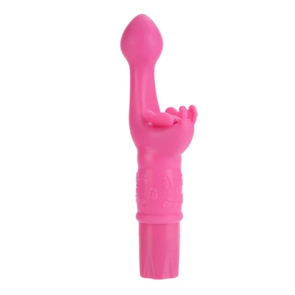 CalExotics Silicone Butterfly Kiss Vibrator - Pink — image 4 of 5