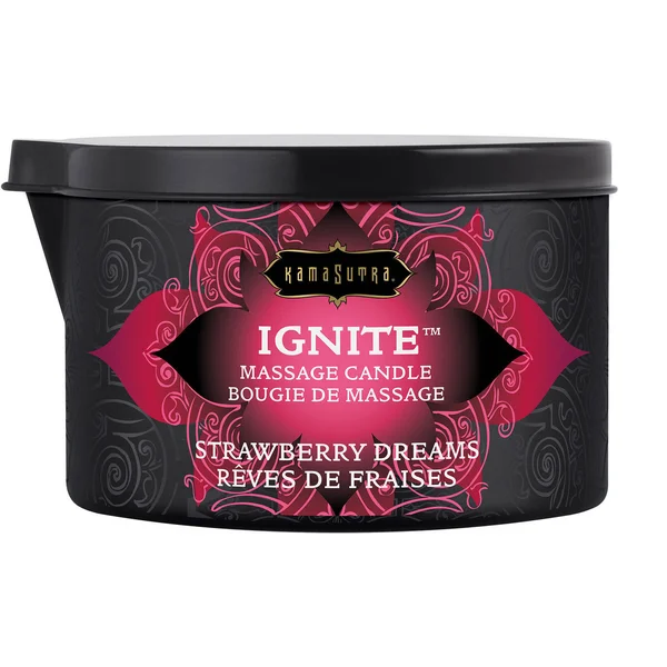 Kama Sutra Ignite Massage Oil Candle - Strawberry Dreams - 6 oz — image 3 of 4