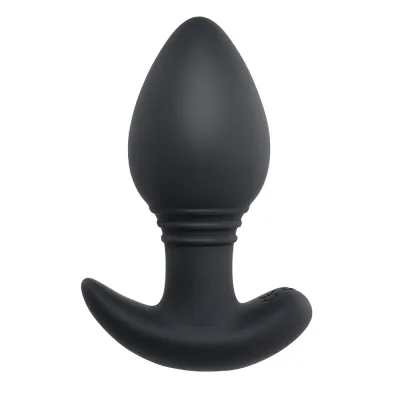 Butt Plugs Playboy Plug Play Rechargeable Remote Controlled Vibrating Silicone Anal Plug Navy