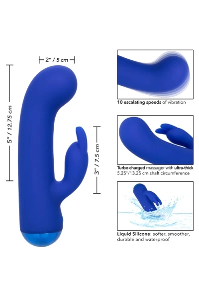 California Exotic Chubby Bunny 7.5" Rabbit Vibrator with Flickering Clitoral Teaser