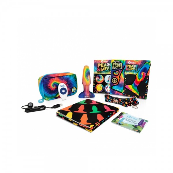 Peace & Love Tie Dye Rimming Plug