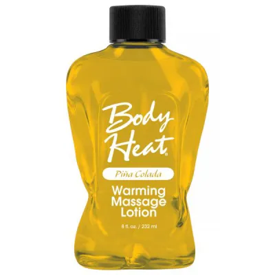 Body Heat Warming Massage Lotion Pina Colada 8oz