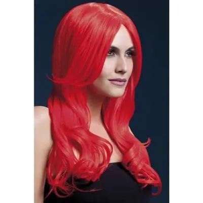Khloe Wig Neon Red