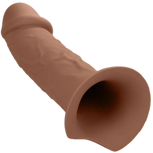 Performance Maxx Life-Like Silicone 7" Hollow Penis Extension With Harness By CalExotics - Chocolate