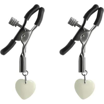 Bound Adjustable G3 Glow In The Dark Nipple Clamps by NS Novelties Gunmetal