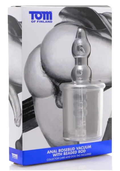 Tom of Finland Anal Rosebud Vacuum with Beaded Rod