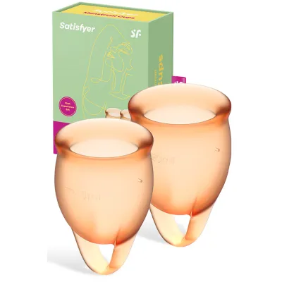 Satisfyer Feel Confident Silicone Menstrual Cups 2 Pce