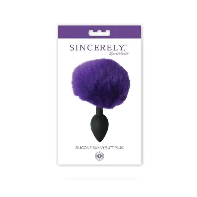 Sincerely Silicone Bunny Butt Plug Purple