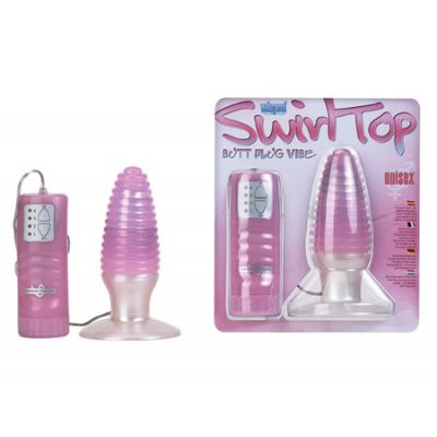 Large Swirl Top Butt Plug