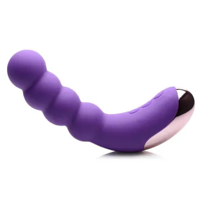 Curve Novelties Gossip Silicone Beaded Vibrator 50x Violet