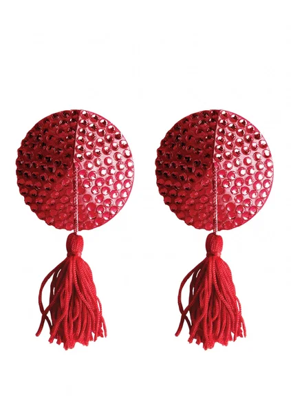 Nipple Tassels - Round (Red) — image 8 of 8