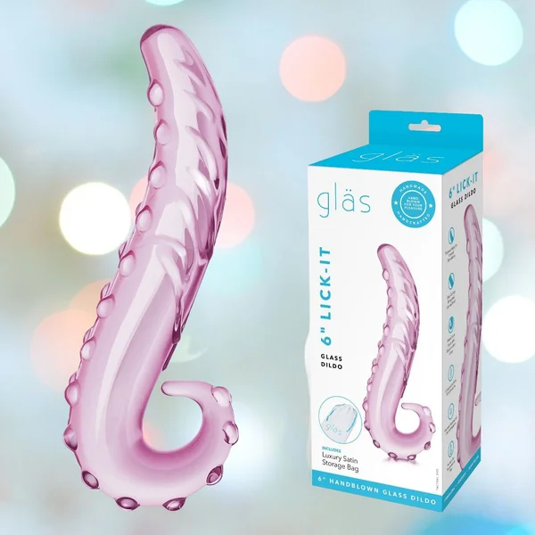 Gläs Lick-it Glass Dildo - Pink — image 19 of 19