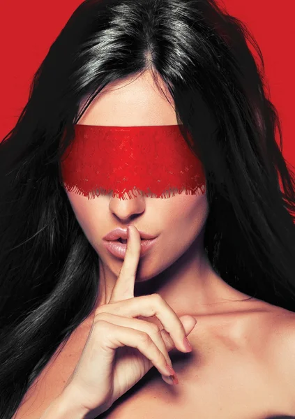 Mystere Lace Mask (Red) — image 14 of 16