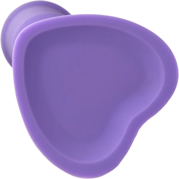 Simply Sweet Swirl 7" Silicone Suction Cup Dildo - Purple