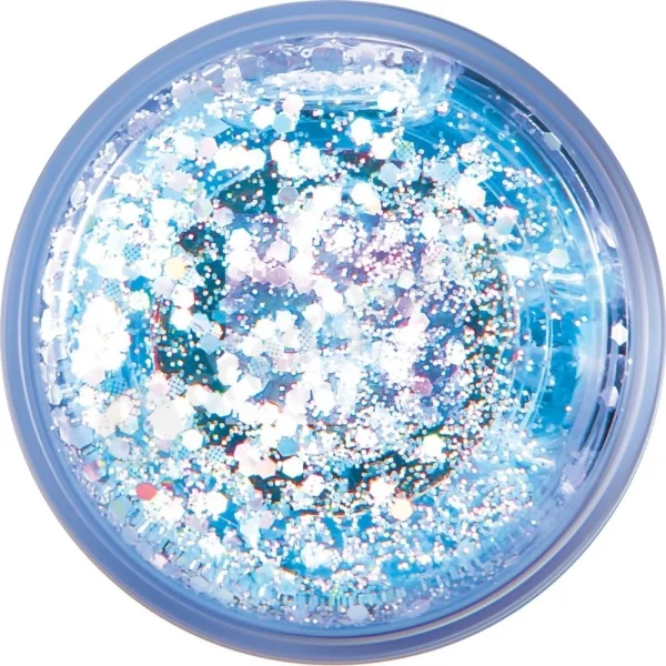 Evolved Glitteriffic Blue Rabbit Vibrator With Swirling Groove Shaft & Glitter Base