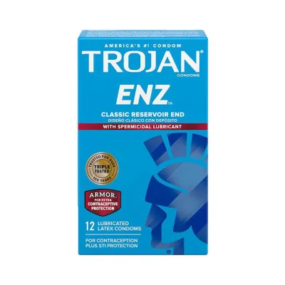 Trojan Enz Spermicidal 12 Pack 12