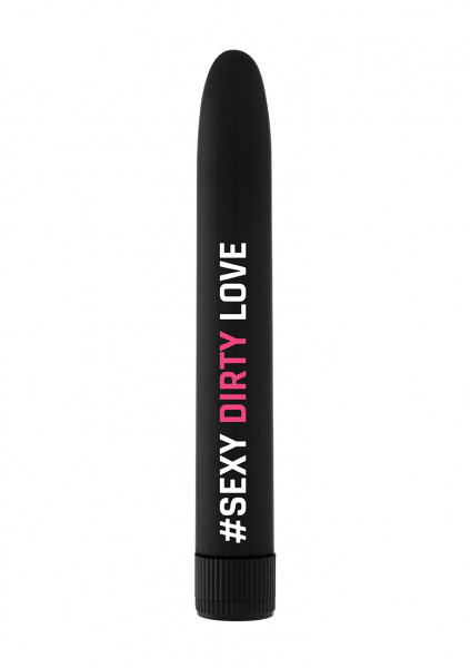 #Sexydirtylove- Black - Remote Control Vibrator