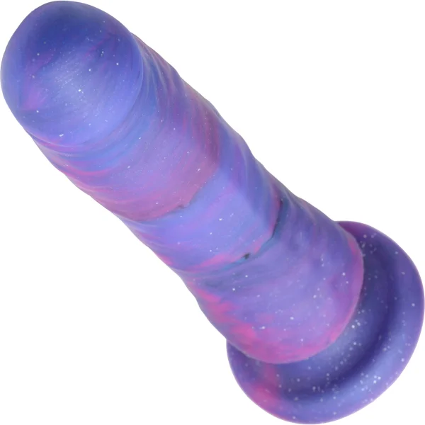 Magic Stick Glitter 8" Purple Silicone Dildo