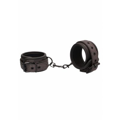 Ouch Elegant Wrist Cuffs Titanium Grey Bondage Cuffs