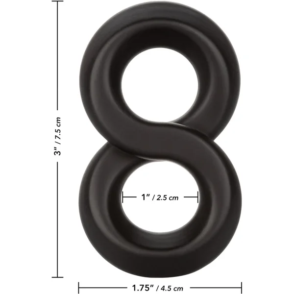 Ultra-Soft Crazy 8 Silicone Cock Ring by CalExotics