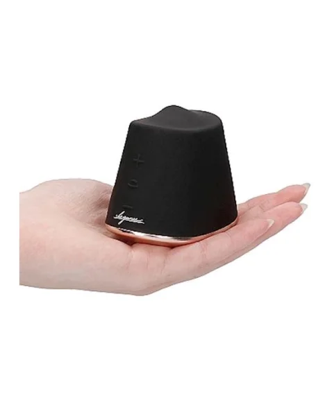 Rotating & Vibrating Clitoral Stimulator - Dazzling - Black