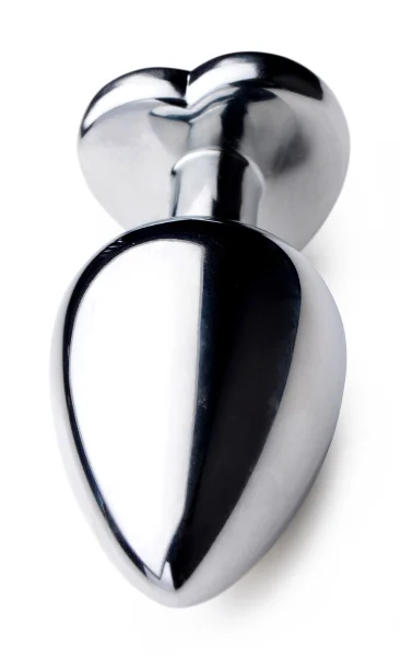 Black Heart Gem Anal Plug - Large