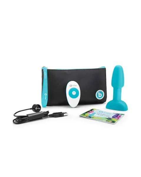 B-vibe Usb Rechargeable Petite Rimming Plug - Teal - 4.9 Inch