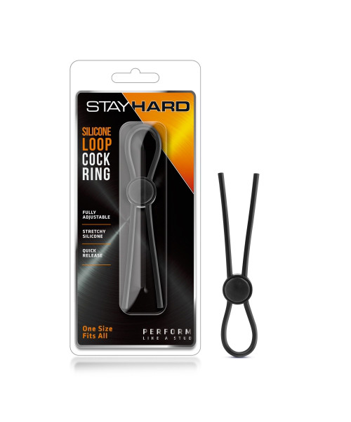 Blush Stay Hard Silicone Loop Cock Ring