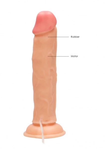 Vibrating Realistic Cock - 9" - Skin — image 8 of 12