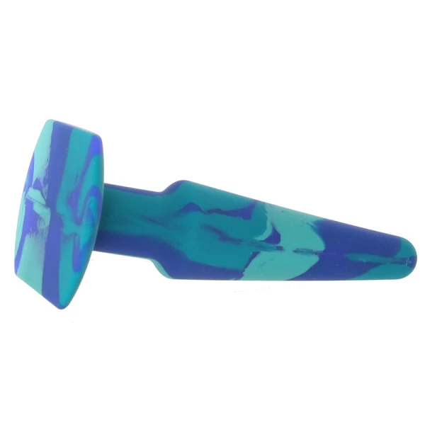 A-Play Groovy Silicone 5" Anal Plug By Doc Johnson - Ocean