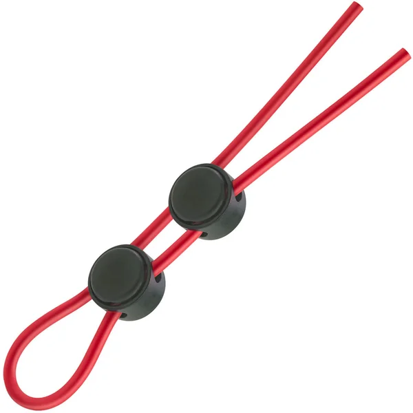 Stay Hard Silicone Double Loop Cock Ring By Blush Novelties - Red — image 7 of 8