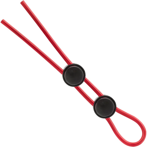 Stay Hard Silicone Double Loop Cock Ring By Blush Novelties - Red — image 5 of 8