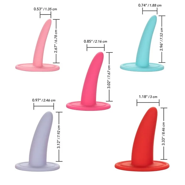 She-ology 5-Piece Wearable Vaginal Silicone Dilator Set by CalExotics — image 17 of 19