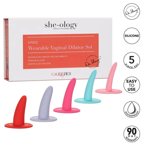 She-ology 5-Piece Wearable Vaginal Silicone Dilator Set by CalExotics — image 19 of 19