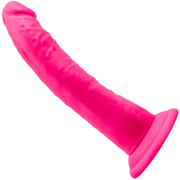 Neo Elite 7.5 Inch Dual Density Realistic Silicone Dildo by Blush - Neon Pink — image 8 of 12