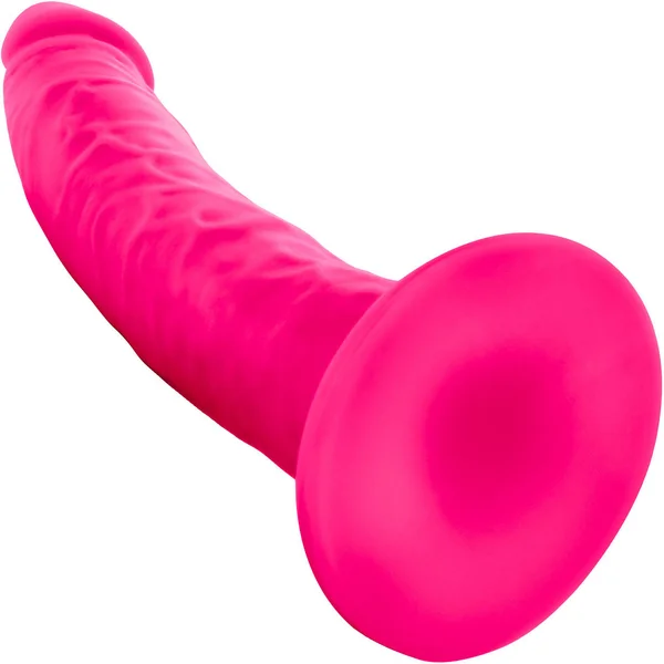 Neo Elite 7.5 Inch Dual Density Realistic Silicone Dildo by Blush - Neon Pink — image 10 of 12