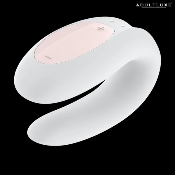 Satisfyer Double Joy Wearable Silicone Dual Stimulation App Enabled Couples Vibrator - White — image 14 of 14