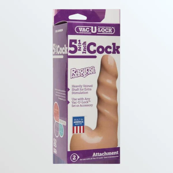 Doc Johnson Vac-U-Lock 5.5" Raging Hard-On Cock — image 22 of 23