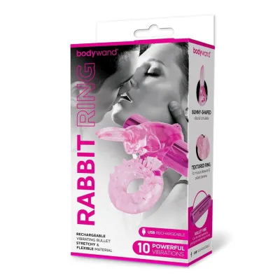 Bodywand Rechargeable Rabbit Ring Pink