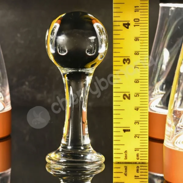 Gender X The Baller Clear Glass 3.7" Anal Plug