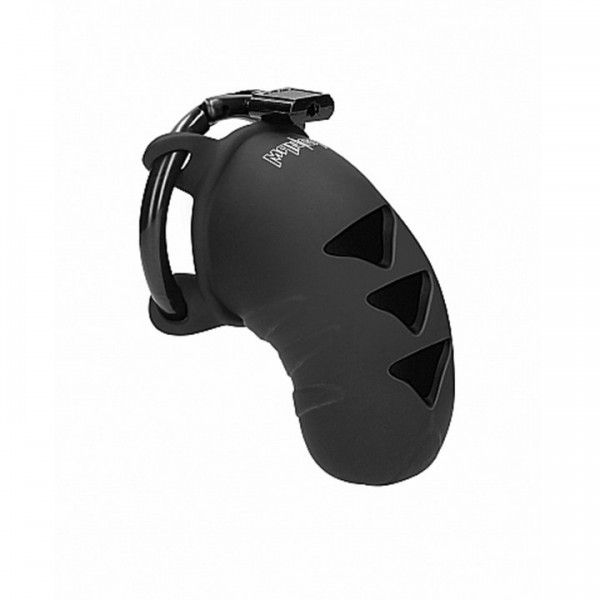 Man Cage Black Silicone Chasity Cock Cage – 3.1 Inch
