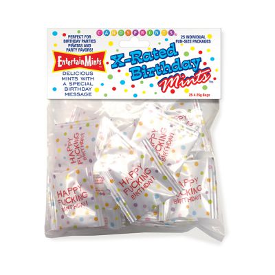 X rated Birthday Mints Bag Of 25