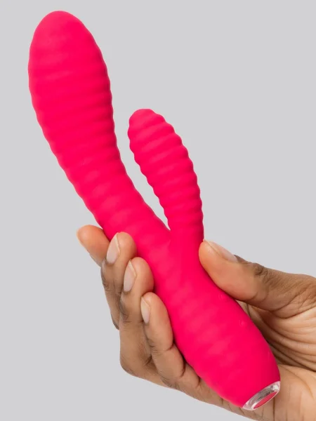 Lovehoney Ripple Rabbit Rechargeable Silicone Ribbed Rabbit Vibrator