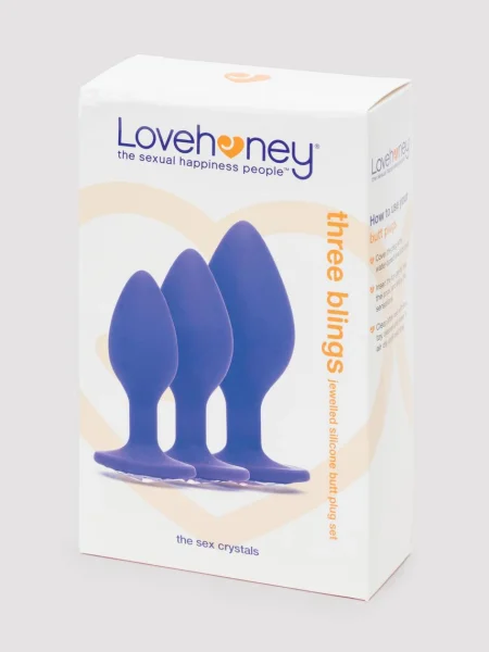 Lovehoney Jeweled Silicone Butt Plug Set