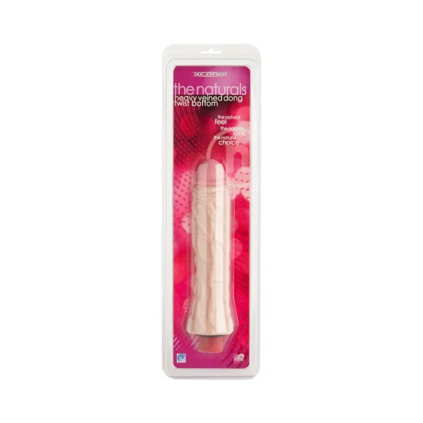 The Naturals Heavy Veined 8 inches Vibrating Dong