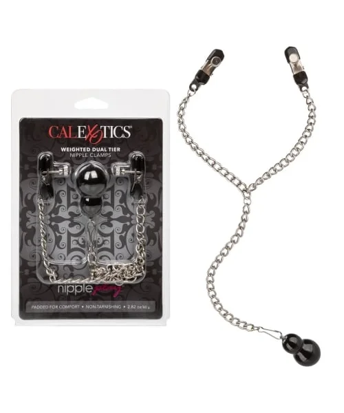 Nipple Play Weighted Dual Tier Nipple Clamps