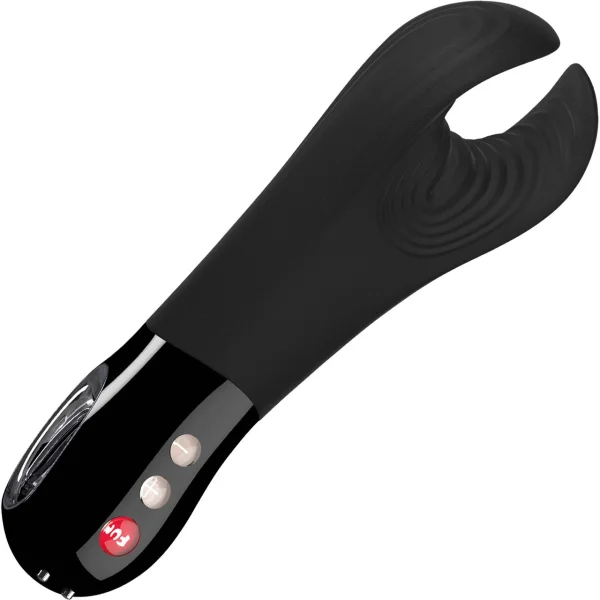 Fun Factory MANTA Vibrating Penis Stroker & Couples Penis Toy - Black Line